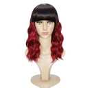 Ucubb Short Bob Wavy Wig with Bangs for Women Loose Curly Wig Look natural Shoulder Length Bob Wigs