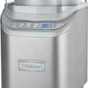 Cuisinart Ice Cream Maker Machine, 2-Quart Stainless Steel Frozen Yogurt, Gelato, Sorbet, Ready in 20 Minutes, LCD Screen and Timer, ICE-70P1