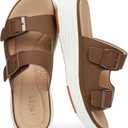 UBFEN Womens Platform Sandals Comfortable Walking Slide Soft Cushioning Footbed Casual Dressy Wedge Sandals (6)