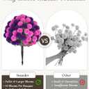 Artificial Flowers with Spike for Outdoor: 33in, Pink Purple, 2 Pcs