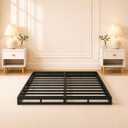 3 Inch Low Profile Queen Box Spring Metal Bed Base with Clean Cover