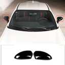 Car Side Mirror Decoration Cover Compatible with Subaru BRZ & Toyota 86 2022,This Rear View Mirrors Cover Cap Cover trim is made of ABS. (Glossy Black)