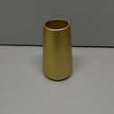 Light Gold Vase - 6" Gold Ceramic Flower vase for Home/Table/Accent Decor, Minimalist Modern Vases Ceramic for Centerpieces, Room Decor, Living Room, Bedroom or Gift