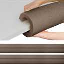 Hanaive 6 Pcs Jumbo Pool Foam Noodles Bulk 40 Inch x 4.1 Inch Large Swimming Noodles Tube Hollow Core Swim Noodle for Floating Craft Projects Pre Slit Clamp Protection Padding Bumper (Brown)