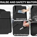 Floor Mats for Tesla Model 3 2021-2023 Custom Fit All Weather Durabel TPE Cargo Liner Accessories (Not for New 2024 Model 3) Full Set car mats (6pcs) (Model 3 Trunk mats(3-Set))