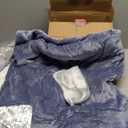 ALLYOULAND Heated Blanket Throw 50"x60", ETL & FCC Certified Electric Blanket with 3-Hour Timer Auto-Off & 5 Heating Levels, Overheat Protection, Machine Washable - Favor Purple