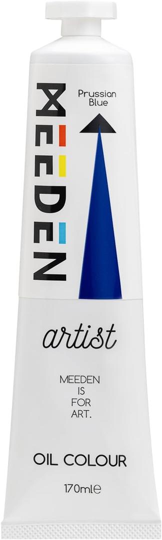 MEEDEN Artist Grade Oil Paint: Prussian Blue - 170ml/5.7oz Tube - Professional Art Paints for Canvas Painting