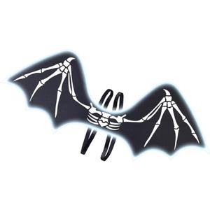 HSCTEK Light Up Skeleton Bat Wings (Large, White)