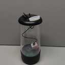 Jellyfish Lamp, 18LED 7-Color Changing Light with 5 Levels Brightness Jellyfish Aquarium fish lamp Home decor, children's birthday gift, men's and women's holiday gift, relaxing mood atmosphere (Black)