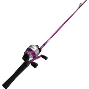 Zebco 33 Spincast Reel and Fishing Rod Combo, 6-Foot 2-Piece Fiberglass Rod with EVA Handle, Quickset Anti-Reverse Fishing Reel with Bite Alert