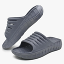 GPOS Mens Sport Recovery Sandals Plantar Fasciitis Thick Cushion Slides Sandals Lightweight Comfort Orthotic Slippers 6 Size