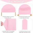 Spandex Fitted Wedding Arch Cover 6.6FT Pink Arch Backdrop Cover, Round Top Chiara Backdrop Stand Covers for Wedding Birthday Party Baby Shower Banquet Arch Decoration (Pink, 6.6FT)