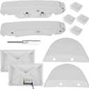 Pool Cleaner Part Kit Compatible with Hayward Pool Vacuum, Hayward Navigator Parts with AXV417WHP Pod Swings, AXV604WHP Front and Rear Bezels, AXV434WHP Flaps, AXV414P Pod Shoes 10PCS