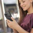 OOK Magnetic Case Made for iPhone 16 Pro (6.3 Inch) [Built-in Camera Lens Protector] [Compatible with MagSafe] Soft TPU Anti-Scratch Shockproof Protective Slim Clear Case for Women Men - Black