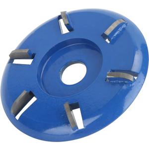 Stump Remover Angle Grinder Wood Carving Disc 6 Teeth Chainsaw Mill Cutter Woodworking Blade Tools Wood Turbo Carving Disc Wood Grinding Shaping Disc Grinder Disc (Arc Blade)