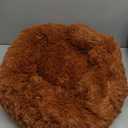 Bedsure Calming Cat Beds for Indoor Cats - Small Cat Bed Washable 20 inches, Anti-Slip Round Fluffy Plush Faux Fur Pet Bed, Fits up to 15 lbs Pets, Copper