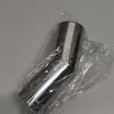 uxcell Universal Fit Diameter 0.75" -1.5" Stainless Steel Chrome Curved Exhaust Tail Muffler Tip Pipe for Vehicle