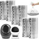 Waste Bags, Compatible with Litter Robot 4/5/3, 150 Pack Liners for Self Cleaning Litter Box, 9-11 Gallon Capacity, Pre-Separated, Transparent, Replacement Cat Litter Bags