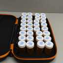 32 PCS Empty Pill Bottles with Carrying Case for Prescription Medication, 8DR Plastic Prescription Bottle with Child Proof Caps, Push Down and Turn, Prescription Vial, Medicine Container