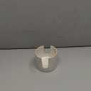 Zoeeker Sponge Holder for Kitchen Sink, Ceramic Dish Sponge Drying Caddy Scrubby Daddy Kitchen Organizer Cute Dish Rack for Sink Counter, Beige White (Cylindrical)