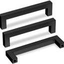 goldenwarm 10 Pack Black Cabinet Pulls 5in Drawer Pulls Modern Kitchen Cabinet Handles Black Dresser Stainless Steel Hardware