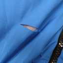 Fisoew Womens Ski Jacket Warm Hooded Insulated Waterproof Quilted Puffy Mountain Snow Winter Coat with Belt (Large, Blue)