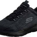 Skechers Men's, Summits - Louvin Sneaker (12, Black/Black)
