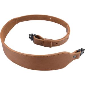 Raiseek Rifle Sling Buffalo Hide Leather Sling with Swivels, Durable Gun Strap, Metal Hardware 1" Wide (Brown)