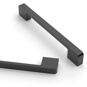 Asidrama 10 Pack 6.3 Inch160mm Matte Black Kitchen Cabinet Handles, Cabinet Pulls Kitchen Cabinet Hardware for Cupboard Drawer Handles