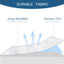 2 Pack Twin XL Mattress Protector Waterproof up - 14" Noiseless & Breathable Mattress Topper Pad Cover Twin Extra Long Fitted Sheets, Machine Washable