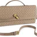 Clutch Purses for Women Suede Clutch Handbag Trendy Evening Shoulder Bags Ladies Crossbody Bag Satchels Grey