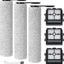 (7pcs) HEPA Filters & Replacement Brush Rollers Compatible For Tineco Stretch S6 /Switch S6 /S7 Stretch /S9 Artist Wet Dry Vacuum Cleaner, Parts Accessories Kit Inclue 3 Vacuum Filter, 3 Brush Rollers