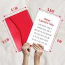 2 x TQDaiker Funny Valentines Day Card for Boyfriend Husband, Dog Valentines Day from Girlfriend Wife, Happy Valentines Day for Him Her