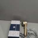 Filtered Shower Head with Handheld, High Pressure Water Flow and Multiple Spray Modes Shower Head with Filter, Power Wash for Hard Water, Showerhead with ON/OFF Switch for Pets Bath (Golden)