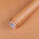 Abyssaly Cream Orange Wallpaper Peel and Stick Silk Embossed Self Adhesive Removable Wallpaper for Bedroom Living Room Solid Color Shelf Drawer Liners Paper 15.7 inch X 393.7 inch