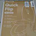 Jool Baby Quick Flip Toilet Seat with Built-in Potty & Splash Guard for Toddler Training, Slow Close (Elongated)