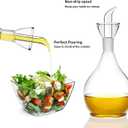 18ounce/ 550 ml Olive Oil Dispenser Oil Bottle Glass with No Drip Bottle Spout