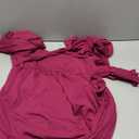 AMCLOS Women's Plus Size Casual Dress 2 Pockets Square Neck Back-Tie Crosswrap Bodice Elegant Work Business Long Sleeve (3X-Large)