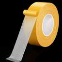 CHENYA 164 Ft Double Sided Tape Heavy Duty,High Tack Strong Wall Adhesive with Fiberglass Mesh, Super Sticky Resistente Clear Hem Tape for Crafts, Carpet, Picture,1.18" Wide
