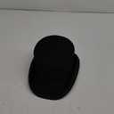Wool Felt Top Hat Victorian Mad Hatter 6" Magic Hat Gentlemen Performing Jazz Caps Rock Hat for Men Women Gift (Small, Black)