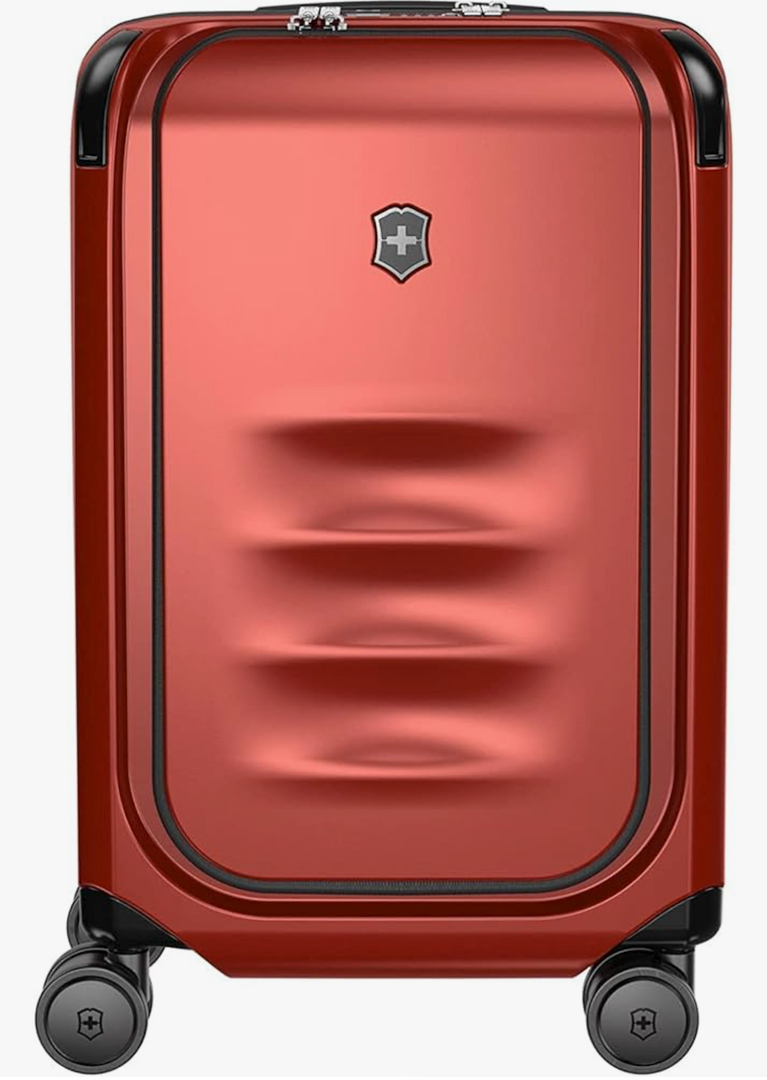 Victorinox Spectra 3.0 Frequent Flyer Carry-On - Modern Hardside Carry-On Luggage - Rolling Suitcase with Spinner Wheels - Holds Travel Accessories - 37 Liters, Red