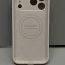 Vooii Magnetic for iPhone 17 Pro Max Case, Compatible with Magsafe (Premium Liquid Silicone) (Integrated Camera Control Button) Full Body Protective Anti-Scratch Microfiber Lining 6.9 inch, Stone