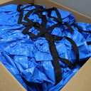 Reinmoson Rectangle Pool Covers for Above Ground Pools Fits 12 x 7 to 15 x 8 Pools, Rectangular Inflatable Pool Cover with Elastic Edge & Integrated Drawstring for Bestway/Intex/Coleman Pool