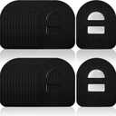 Nuanchu 50 Pieces Adhesive Patches Compatible with Omnipod 5 Shower Waterproof Pre-Cut Adhesive Overpatches with Strap Sweatproof Tape Continuous Glucose Monitor Protection, (Black)