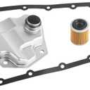 Transmission Filter Oil Pan Gasket Kit Fits for Nissan Altima Rogue Sentra NV200 Dodge Caliber Jeep Mitsubishi Replaces# 31728-1XF02 31728-1XF03 5191890AA Transmission Valve Pan Gasket Oil Strainer