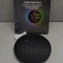 JALL 10" Large Digital Wall Clock with Seconds, Alarm Countdown Timer, Big LED Display, RGB Color, DST, Temperature, Mounted for Bedroom Living Room Office Classroom Gym, Xmas Birthday Gift, RGB