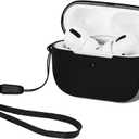 WITHit Sport Cover Compatible with Apple AirPods Pro, Soft, Durable Silicone and Hard Protective Shell, Protective Earbud Cover – Wireless Charging Compatible AirPod Pro Case (Black/Grey)