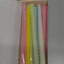 10 Inch Cream Spiral Taper Candles for Home Decoration, 12 Pack Candy-Color Candlesticks for Dinner Party Wedding Holiday