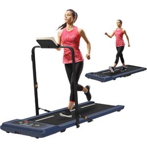 Exerpeutic 400 Lb. Capacity Heavy-Duty Walking/Jogging Exercise Treadmill - Home Gym Workout Equipment - Foldable Under Desk Design