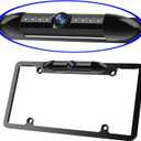 License Plate Frame Backup Camera, Rear View Camera with 8 LED, 170° Viewing Angle Night Vision Car Camera,Waterproof Backup Camera Vehicle Universal for Car,SUV,Truck